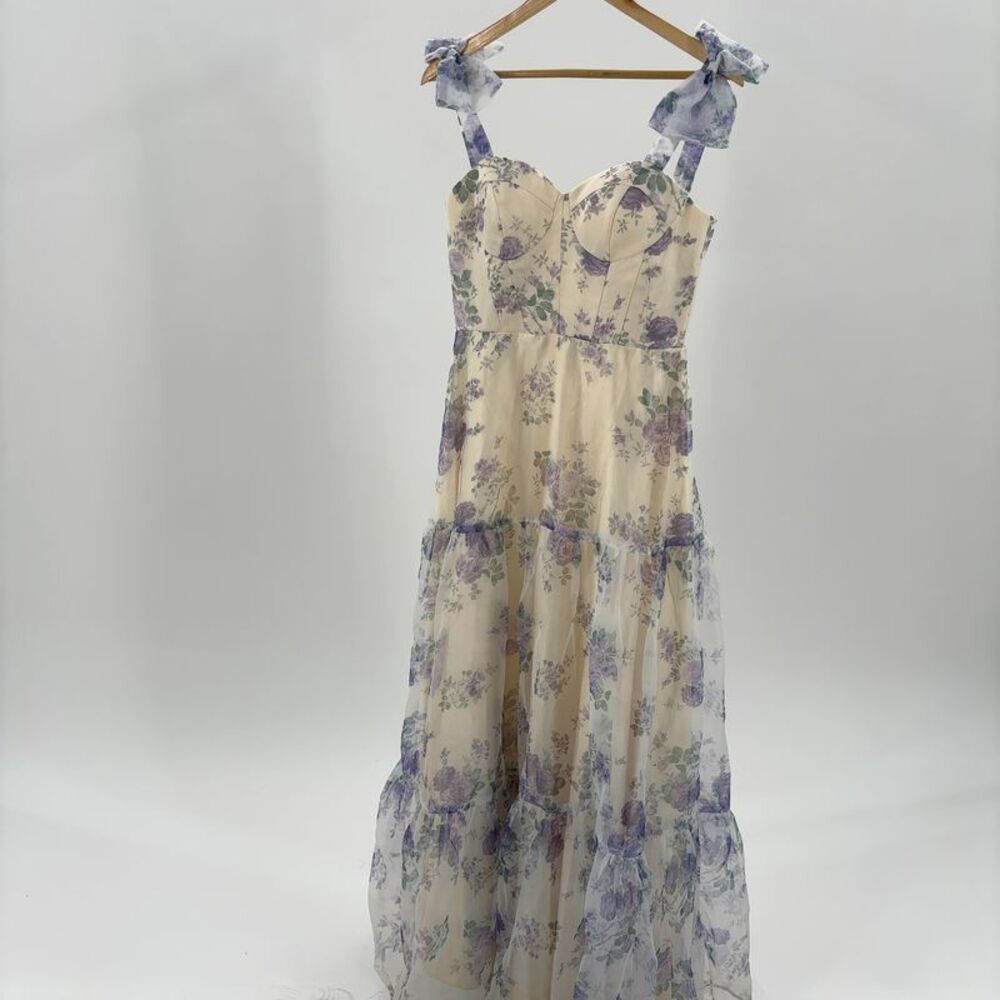 Milla Milla Floral Maxi Tie-Strap Dress